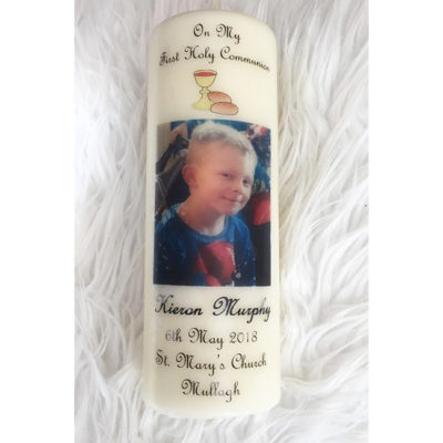 Personalised Communion Candle Clare