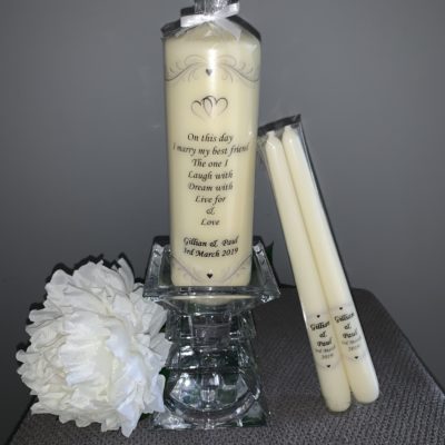 Wedding Candles Personalised Candles Clare