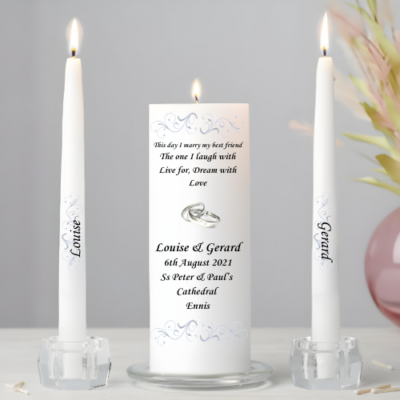 Personalised Unity Candles Ireland