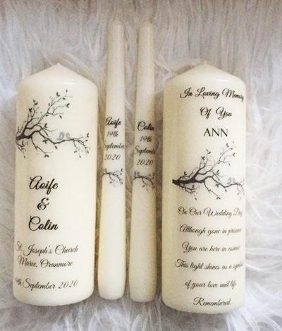 Unity Wedding Memorial Candles Clare