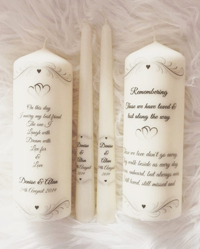 Unity Wedding Memorial Candles Clare