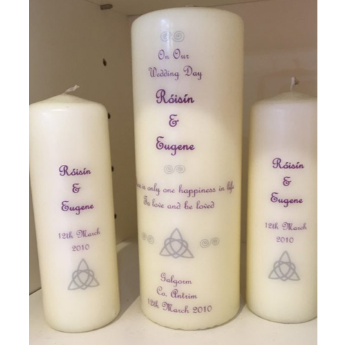 Personalised Candles Clare