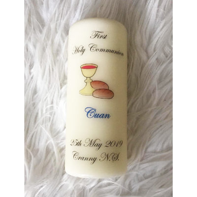 Personalised Confirmation Candle Clare