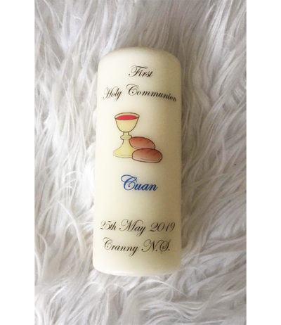 Personalised Confirmation Candle Clare