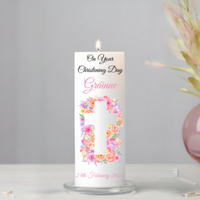 Personalised Christening Candles, Clare, Ireland