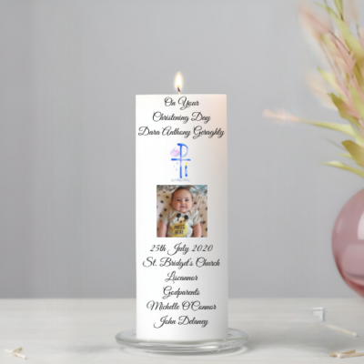 Personalised Christening Candles, Clare, Ireland