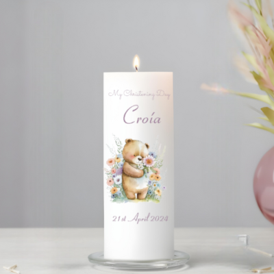 Personalised Christening Candles, Clare, Ireland