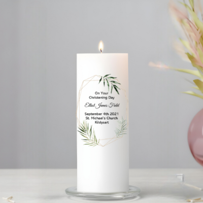 Personalised Christening Candles, Clare, Ireland